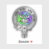 Kids Clan Gunn Wappen & Tartan Sticker (Blatt)