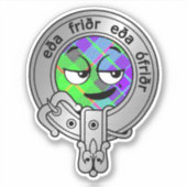 Kids Clan Gunn Wappen & Tartan Sticker (Vorderseite)
