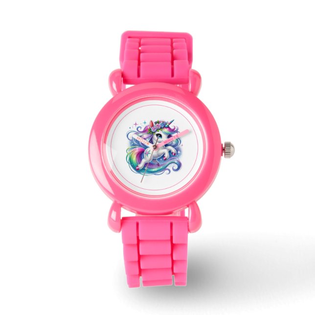 Kids Classic Unicorn Armbanduhr (Vorderseite)