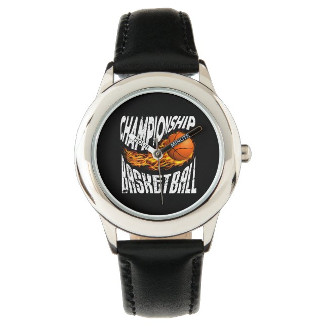 Kids Classic Watch Basketball Armbanduhr (Vorderseite)