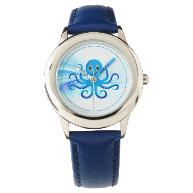 Kids Classic Watch-Octopus Armbanduhr (Vorderseite)
