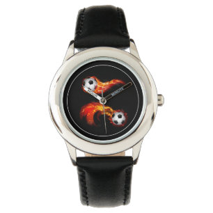 Kids Classic Watch-Soccer Balls Armbanduhr