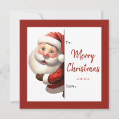 Kids Classroom Personalized Santa Christmas Feiertagskarte (Vorderseite)