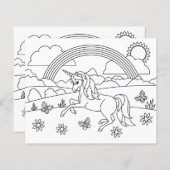 Kids Color Me Unicorn Regenbogen (Vorne/Hinten)