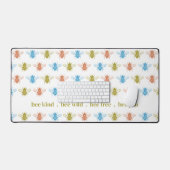 Kids Colorful Bee Pattern mit Personalisiertem Tex Schreibtischunterlage (Tastatur & Maus)
