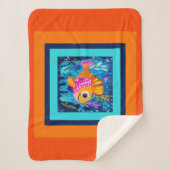 Kids Colorful Fish Sherpadecke (Vorderseite)
