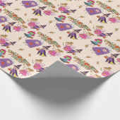 Kids Colorful Halloween Costume Party Geschenkpapier (Ecke)