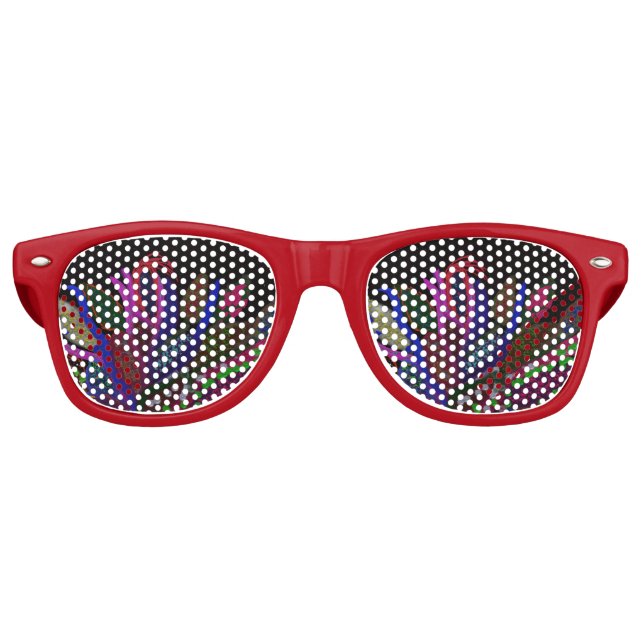 Kid's Colorful Undersea Retro Sunglasses Partybrille (Vorderseite)