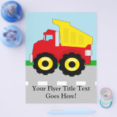 Kids Construction Dumptruck Flyer (Einzeln)