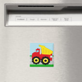 Kids Construction Dumptruck Magnet (In Situ (Geschirrspüler))