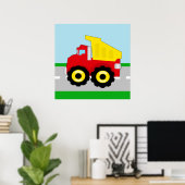Kids Construction Dumptruck Poster (Heimbüro)