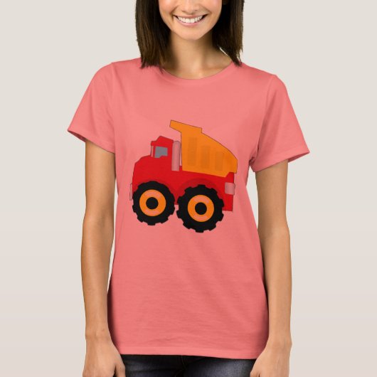 Kids Construction Dumptruck T-Shirt (Vorderseite)