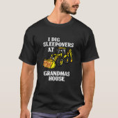 Kids Construction Loader Excavator I Dig Sleepover T-Shirt (Vorderseite)