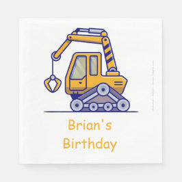 Kid's Construction Truck Serviette