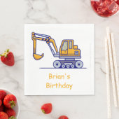 Kid's Construction Truck Serviette (Beispiel)