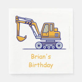 Kid's Construction Truck Serviette