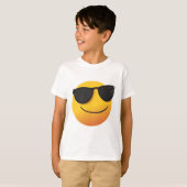 Kids Cool Smiley T-Shirt Fun Emoji Graphic Design (Vorne ganz)