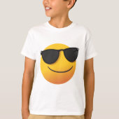 Kids Cool Smiley T-Shirt Fun Emoji Graphic Design (Vorderseite)