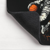 Kids Cool Space Basketball mit Astronautin Mousepad (Ecke)