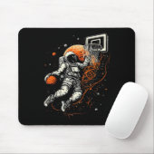 Kids Cool Space Basketball mit Astronautin Mousepad (Mit Mouse)