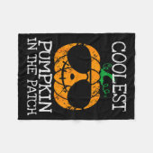 Kids Coolest Pumpkin In The Patch Halloween Boys G Fleecedecke (Vorderseite (Horizontal))