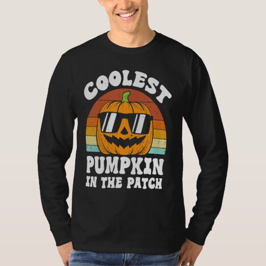 Kids Coolest Pumpkin In The Patch Halloween Boys G T-Shirt (Vorderseite)