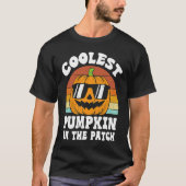 Kids Coolest Pumpkin In The Patch Halloween Boys G T-Shirt (Vorderseite)