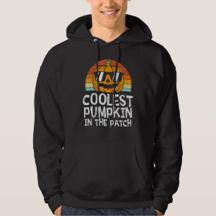 Kids Coolster Kürbis Im Patch Kleinkind Jungen Hal Hoodie