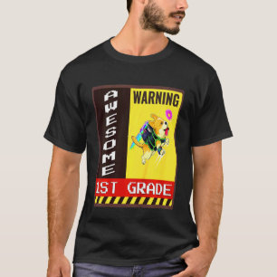 Kids Corgi Erster Schultag Outfit 1. Klasse Ki T-Shirt