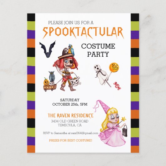 Kids Costume Party Halloween Trick oder Trete (Vorderseite)