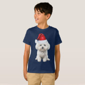 Kids Coton de Tulear Dog Lover Funny Christmas T-Shirt (Vorne ganz)