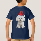 Kids Coton de Tulear Dog Lover Funny Christmas T-Shirt (Rückseite)