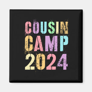 Kids Cousin Camp 2024 Familienurlaub Crew Sommer Magnet