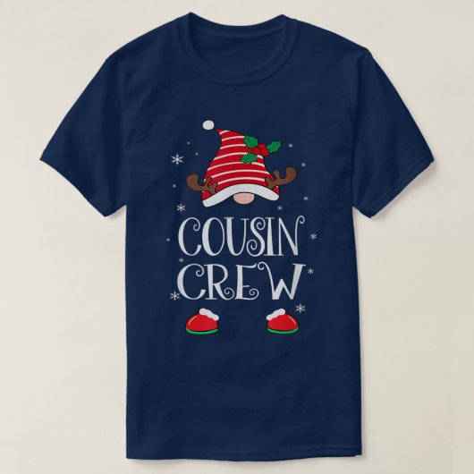 Kids Cousin Crew Gnome Reindeer Weihnachtsgenom Fa T-Shirt (Design vorne)