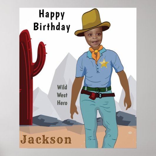 Kids Cowboy Special Sheriff Original ADD Foto Poster (Vorne)