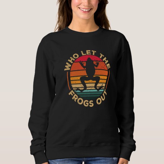 Kids Crazy Frog Who Let The Frogs Out Sweatshirt (Vorderseite)