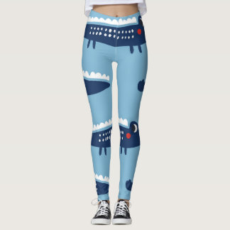 Kids Crocodile Muster: Sommerspielerie. Leggings