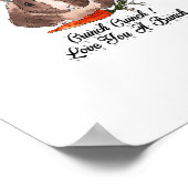 Kids Crunch Crunch I Liebe Sie ein Hasen Lover Poster (Ecke)