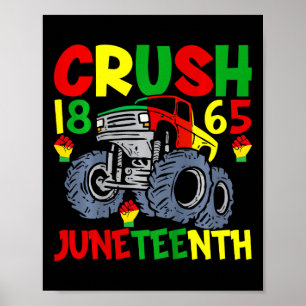 Kids Crush Juneteenth Truck Design Für Juneteenth Poster