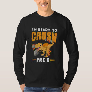 Kids Crush Vorschule Dinosaurier Dino Erster Da T-Shirt