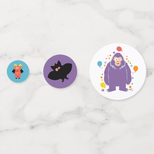 Kids Cryptid Konfetti (Vorderseiten)