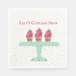 Kid's Cupcake Shop individuell anpassen Serviette