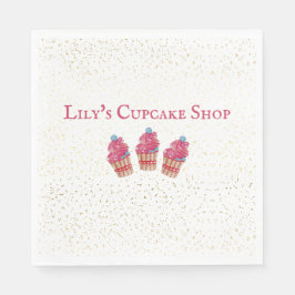 Kid's Cupcake Shop individuell anpassen Serviette
