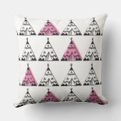 Kids Cushions - Rosa Teepee Kissen (Rückseite)