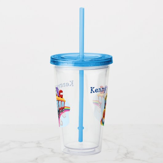 Kids Custom ABC Train Acryltrinkbecher (Rechts)