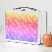 Kid's Custom Lunch Box mit Glitzer in Regenbogenfa (Beispiel)