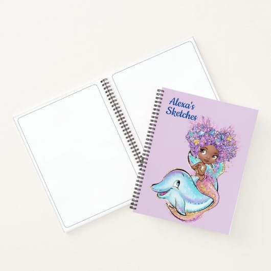 Kids Custom Mermaid Sketch Notizblock (Innenseite)
