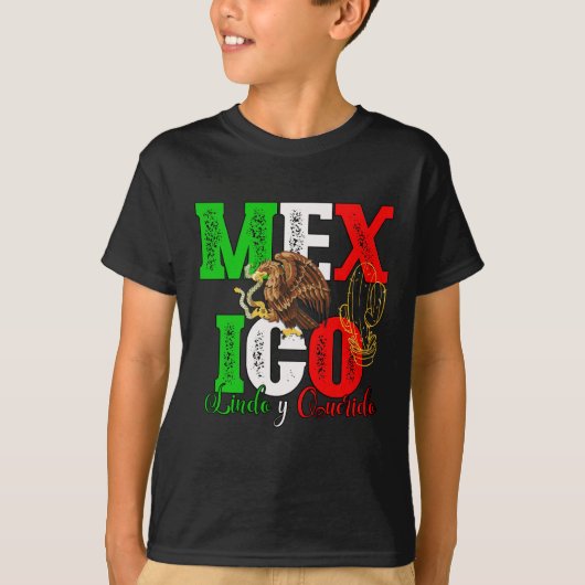 Kids Custom Nachname mexico Shirts (Vorderseite)