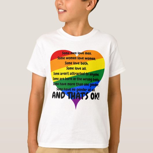Kids Custom Pride T-Shirt (Vorderseite)