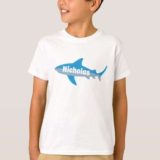 Kid's Custom Shark Logo T - Shirt (Vorderseite)